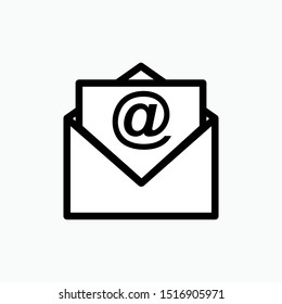 Email Icon - Vector, Sign and Symbol for Design, Presentation, Website or Apps Elements.