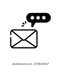 Email icon vector stock illustration