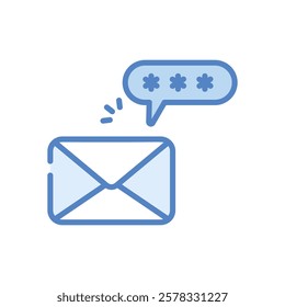 Email icon vector stock illustration