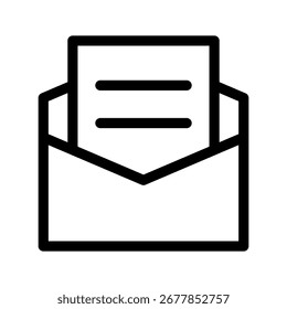 Ilustración de diseño de símbolo de Vector de icono de correo electrónico