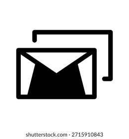 Ilustración de diseño de símbolo de Vector de icono de correo electrónico