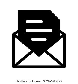 Ilustración de diseño de símbolo de Vector de icono de correo electrónico