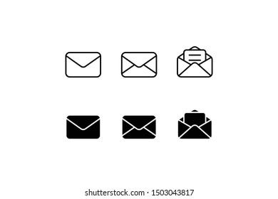 Email icon vector symbol message icon vector symbol mail icon