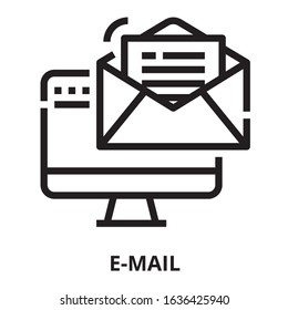 Email icon for website, application, printing, document, poster design, etc.