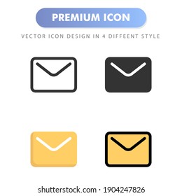 email icon for your web site design, logo, app, UI. Vector graphics illustration and editable stroke. icon design EPS 10.