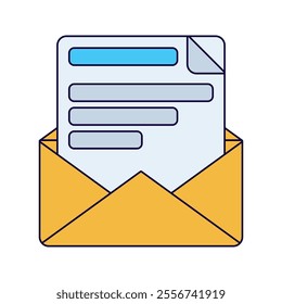 email Iconillustration Perfect for business, planning, or management themes. Clean and colorful design.