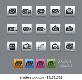 E-mail Icons // Satinbox Series -------It includes 5 color versions for each icon in different layers ---------