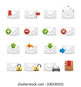 e-mail Icons - Set 2 of 3 // Soft Series