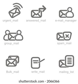 E-mail icons set 4. Check my portfolio for many more images from this series.