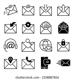 email icons  symbol vector elements for infographic web