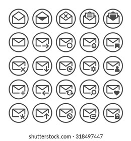 E-mail Icons. Vector.
