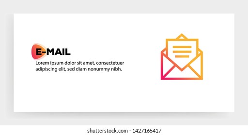 E-MAIL AND ILLUSTRATION ICON CONCEPT