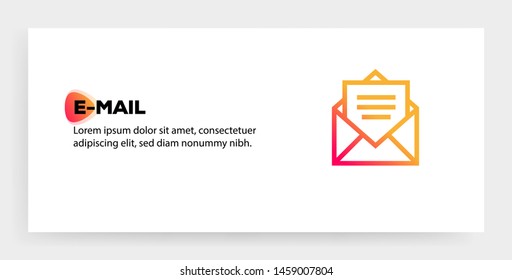 E-MAIL AND ILLUSTRATION ICON CONCEPT