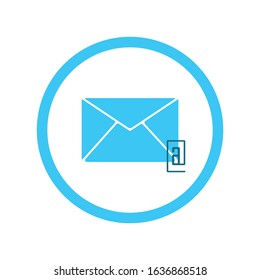 Email illustration. Sending or receiving email concept illustration. flat design. Email marketing.