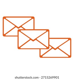 Ilustración de correo electrónico con fondo blanco