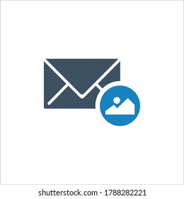 Email image icon (vector illustration)