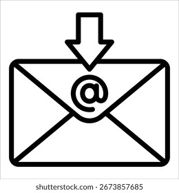Email Inbox Icon Element For Design