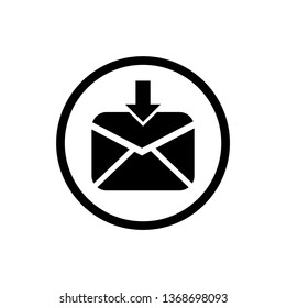 Email inbox icon vector