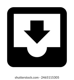 Email inbox icon vector design in eps 10