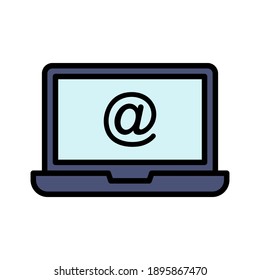 E-Mail, Posteingang, E-Mail-Symbol Vektorbild. Kann auch für die Kommunikation verwendet werden. Geeignet für den Einsatz in Web-Apps, mobilen Apps und Printmedien.