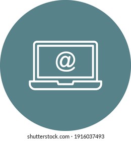 Correo electrónico, bandeja de entrada, imagen vectorial de icono de correo. También se puede usar para SEO y web. Idóneo para aplicaciones web, aplicaciones móviles y medios impresos.