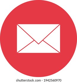 Email, inbox, message, text Icon vector image. Can be used for phone and tablet. Suitable for mobile apps, web apps and print media.