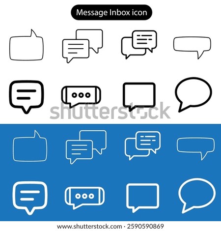 Email Inbox Vector Line Icon Set. Contains such Icons as Inbox, Letter, Attachment, Envelope and more. Expanded Stroke. web, app, logo icon set.