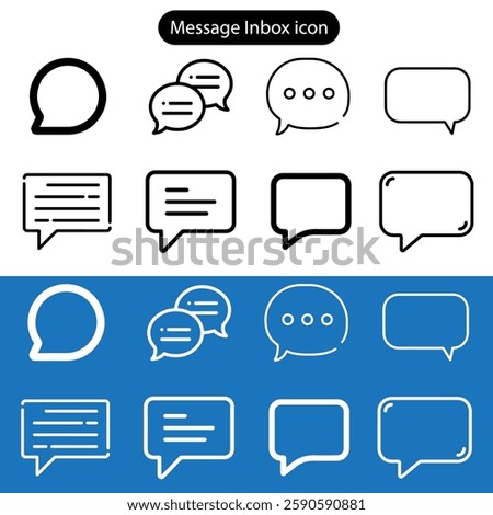 Email Inbox Vector Line Icon Set. Contains such Icons as Inbox, Letter, Attachment, Envelope and more. Expanded Stroke. web, app, logo icon set.