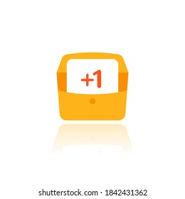 email, incoming message, new letter vector icon