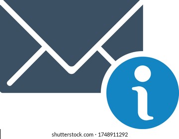 Email info icon (vector illustration)