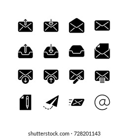 Email and internet icon set