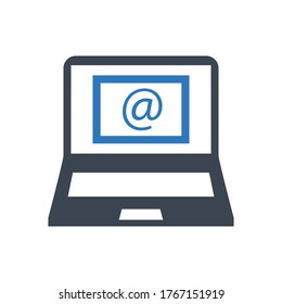  icono de Internet de correo electrónico (ilustración vectorial)