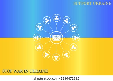 e-mail internet icon, vector illustration