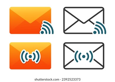 Email internet signal. Illustration vector