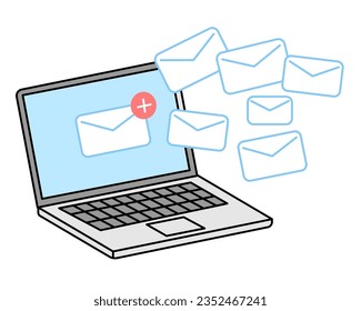 Email, Internet of thing. Simple vector illustration.