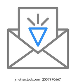 Email invitation with diamond icon. Concept of exclusive, premium, and VIP invitation.