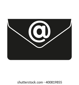 Email isolated black icon.