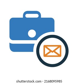 Email, Job, Offer Icon. Simple Editable Vector Illustration.