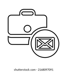 Email, Job, Offer Line Icon. Outline Vector.