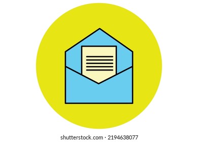 E-Mail- oder Buchstabensymbol, Vektordesign-Vorlage für Unternehmen