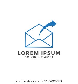 Email letter logo icon design template vector graphic