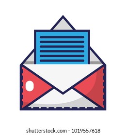 e-mail letter message with business document