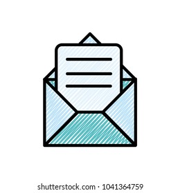 e-mail letter message with document information