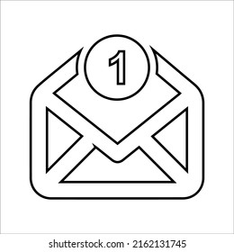 E-Mail, Brief, neu, Benachrichtigungssymbol. Umfassendes Vektordesign.