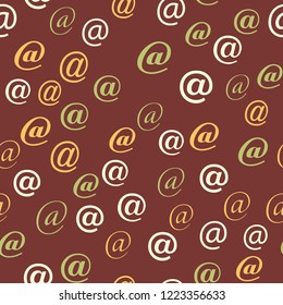 E-mail, letter.  Seamless vector EPS 10. Texture background for textile, print, paper, fabric background, wallpaper
