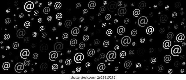 E-mail, letter. Seamless vector EPS 10. Texture background for textile, print, paper, fabric background, wallpaper