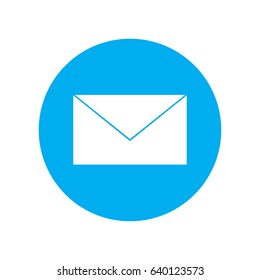 Email, letter, sms icon. Flat design. Isolated. Vector.