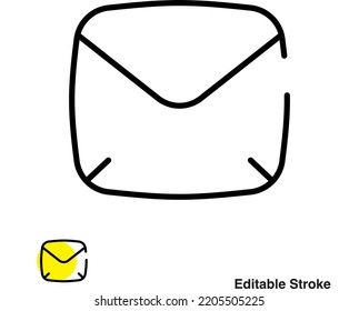 Email Letter Vector Outline Icon