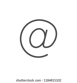 E-mail line icon