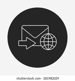 e-mail line icon
